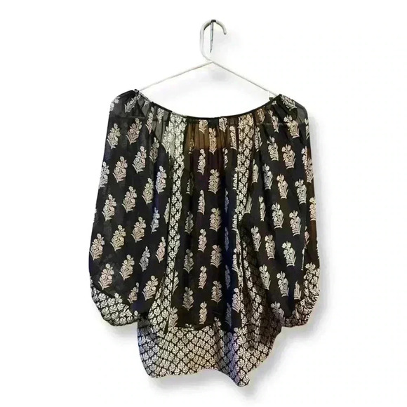 Joie Silk Black and White Blouse Size Small - Picture 2 of 11